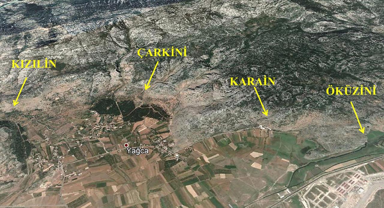 Kizilin and surrounding settlements, Türkiye. (Photo via Professor Metin Kartal)