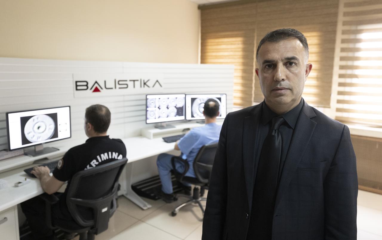 Ballistics Chief Kadir Sevim talks to Anadolu Agency about the work, Ankara, Türkiye, May 4, 2025. (AA Photo)