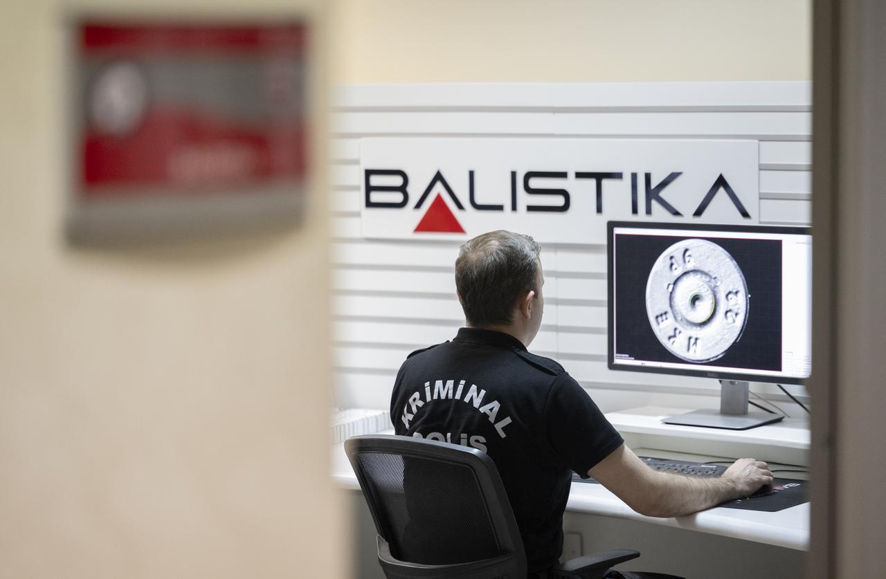 Ballistics cops continue their work thanks to indigenous app, like Ballistika, Ankara, Türkiye, May 4, 2025. (AA Photo)