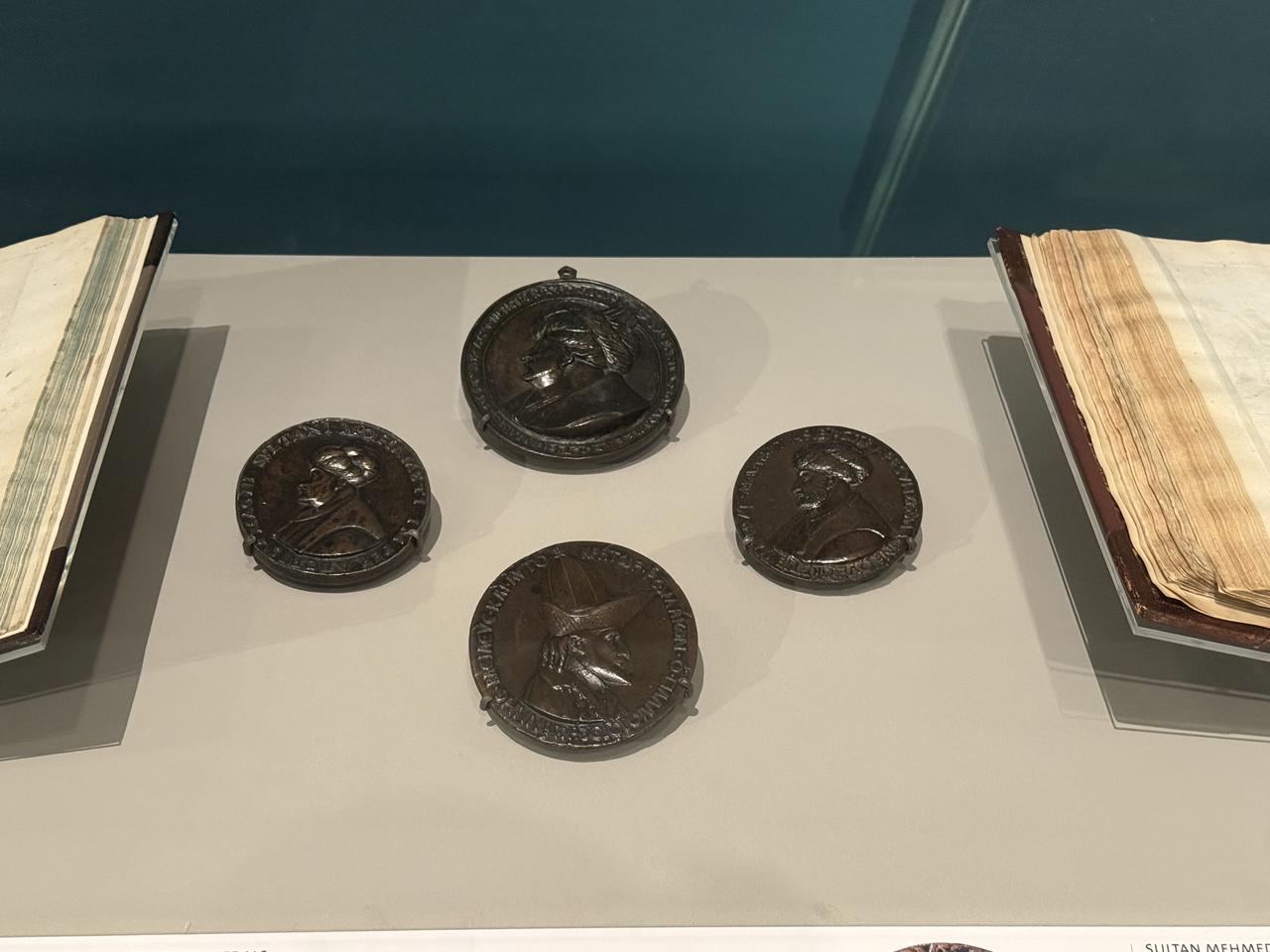 Medallions depicting Sultan Mehmed II will be exhibited at the Victoria and Albert Museum in London, UK, May 3, 2025. (AA Photo)