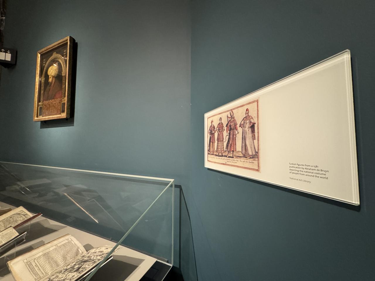 Portraits and medallions depicting Sultan Mehmed II along with many other artifacts are on display at the Victoria and Albert Museum in London, UK, May 3, 2025. (AA Photo)