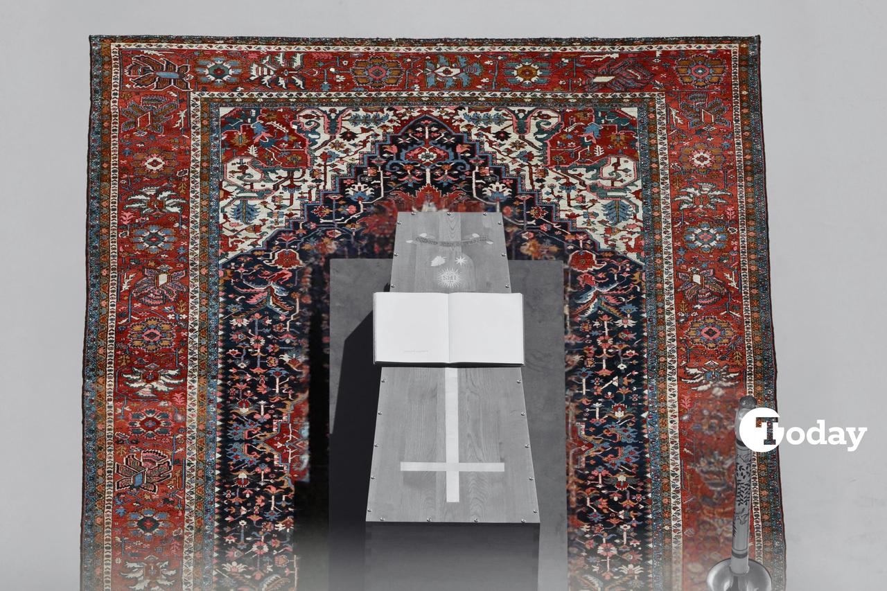 Why was a Turkish-style carpet used in Pope Francis' funeral?