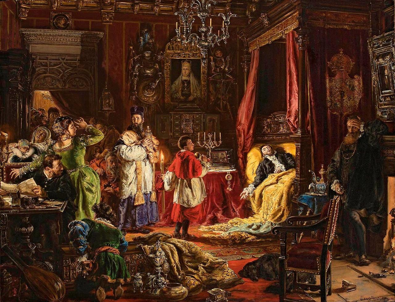 Death of Polish King Sigismund II Augustus in Knyszyn in 1572. (Photo via National Museum of Warsaw)