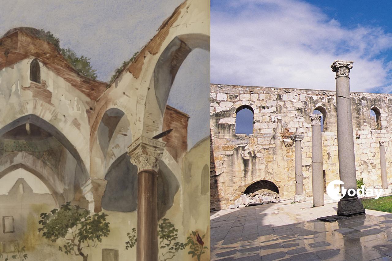 Charles Texier’s lost drawings reveal secrets of Isa Bey Mosque in Türkiye