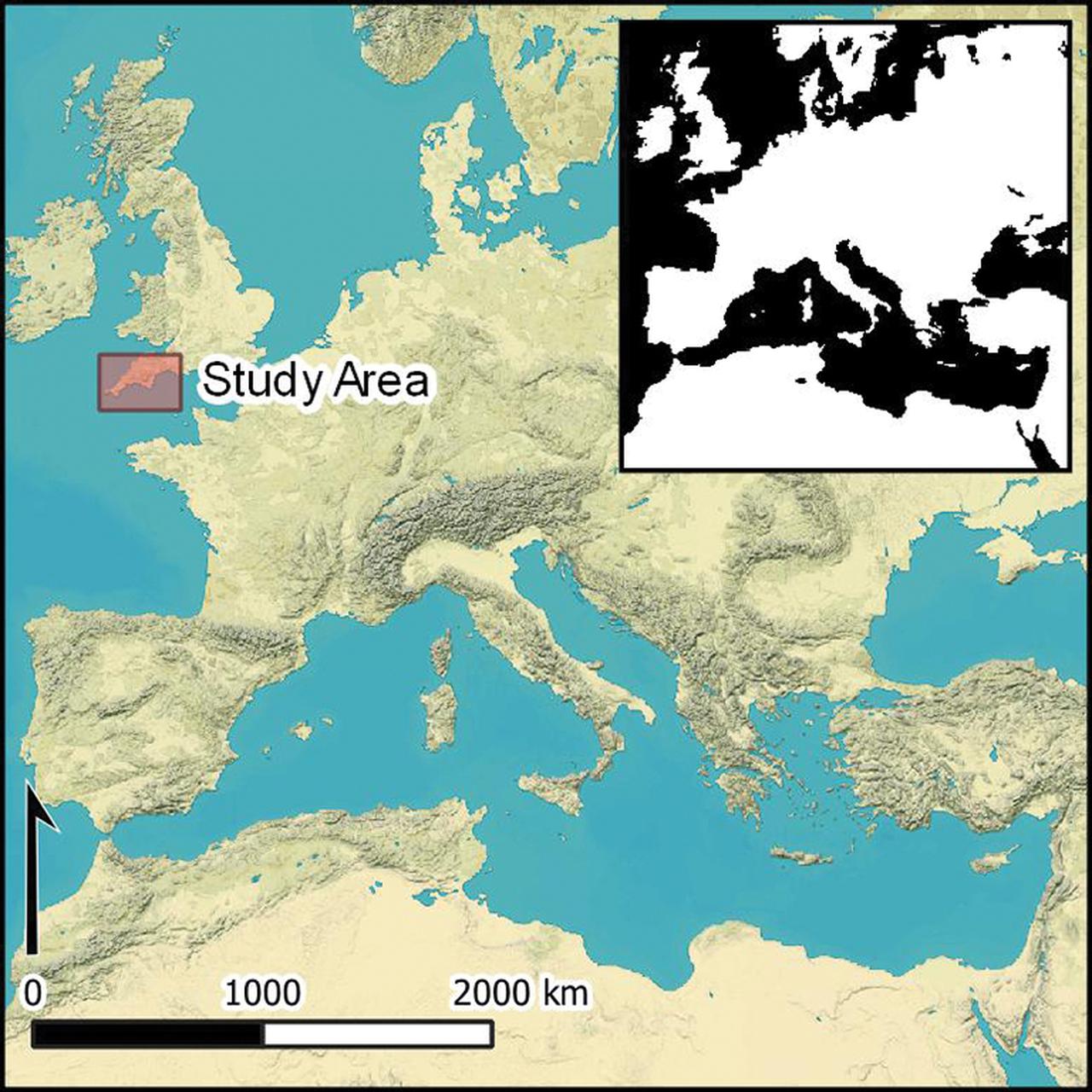 Map showing the area of the study of the three shipwrecks. (Figure via Alan Williams)