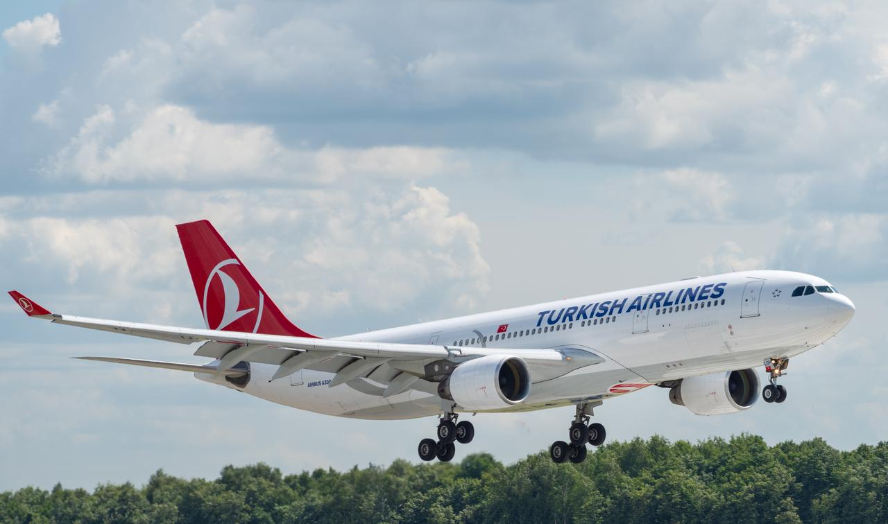 A Turkish Airlines Airbus A330-200 takes off from Vnukovo International Airport in Moscow, Russia, on July 2, 2019. (Adobe Stock Photo)