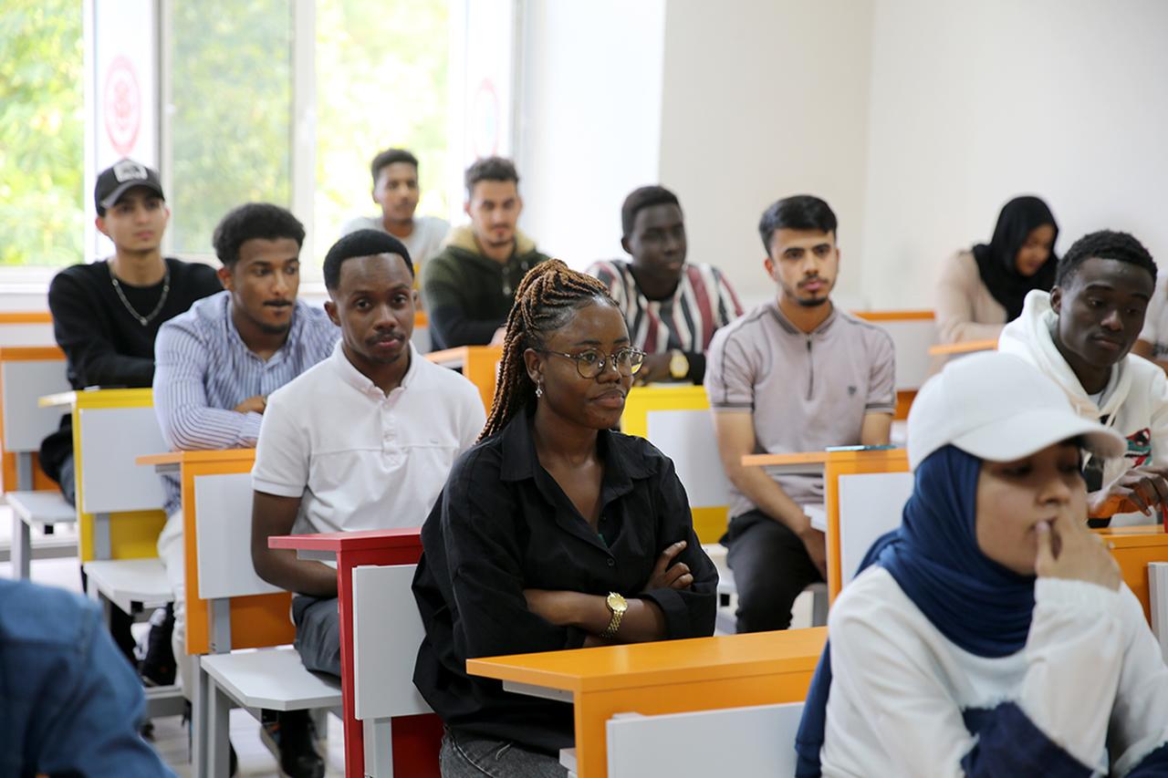 International students attend a class at Sivas Cumhuriyet University in Sivas, Türkiye, on September 30, 2022. (AA Photo)