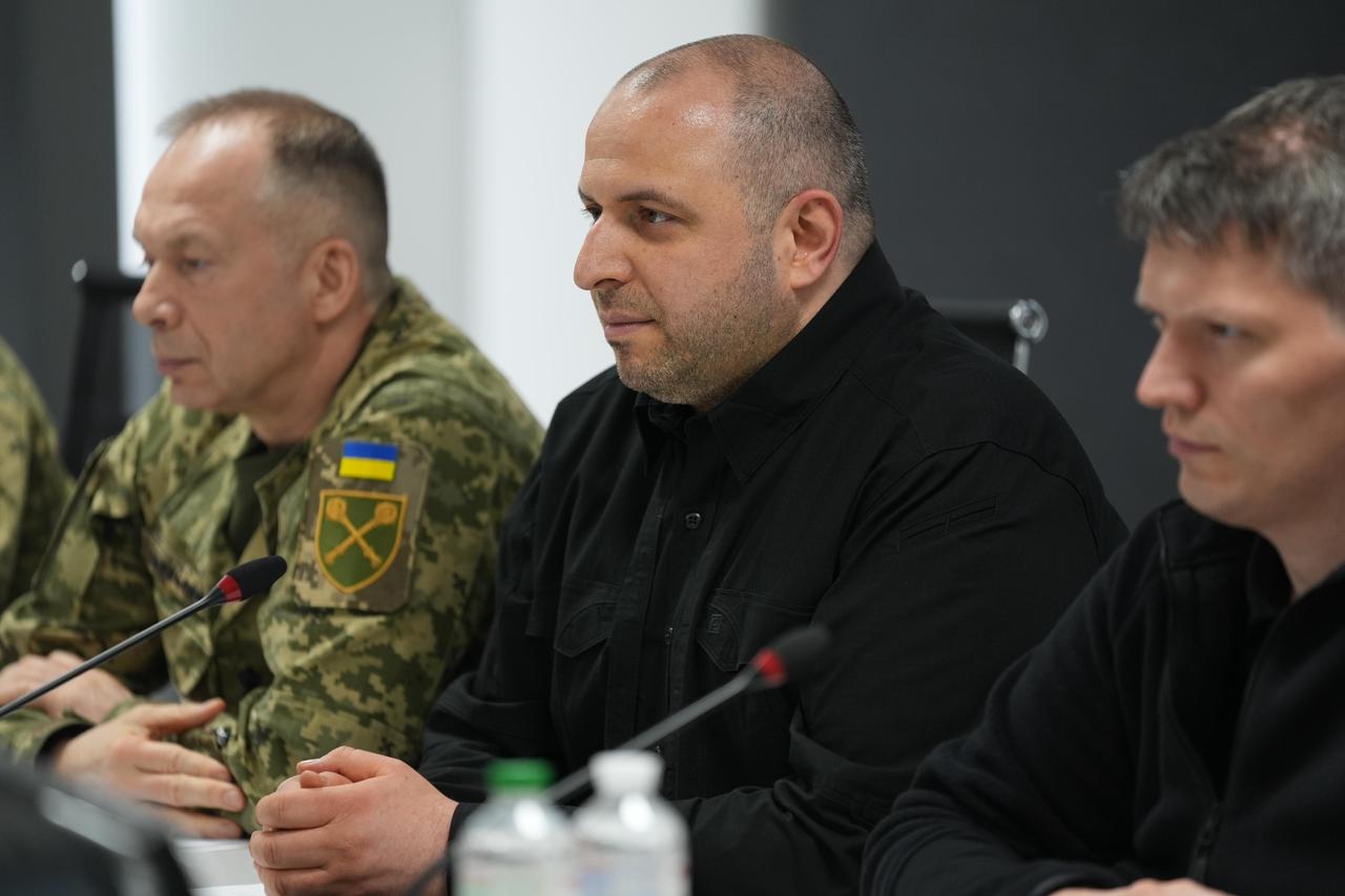 KYIV, UKRAINE - MAY 30: Turkish Foreign Minister Hakan Fidan (not seen) meets with the Ukrainian Defense Minister Rustem Umerov in Kyiv, Ukraine on May 30, 2025. ( Ömer Taha Çetin - Anadolu Agency )