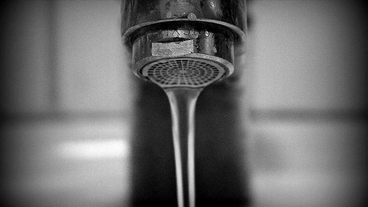 File photo shows a residential tap with flowing water, accessed on June 10, 2025. (AA Photo)