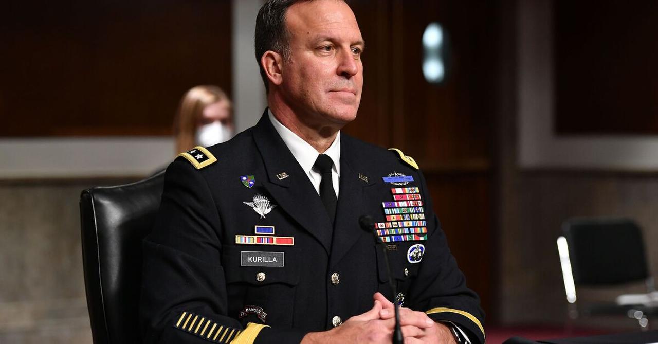 US Army Lieutenant General Michael Kurilla arrives to testify before the Senate Armed Services Committee on his nomination to the next commander of the US Central Command, on Capitol Hill, in Washington, DC, February 8, 2022. (AFP Photo)