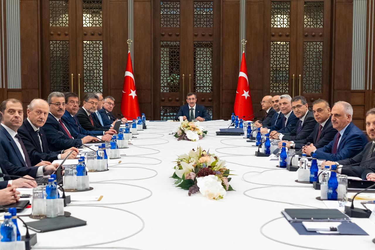 The Economic Coordination Committee (ECC) convened under the chairmanship of Vice President Cevdet Yilmaz on 11 June, 2025. (AA Photo)