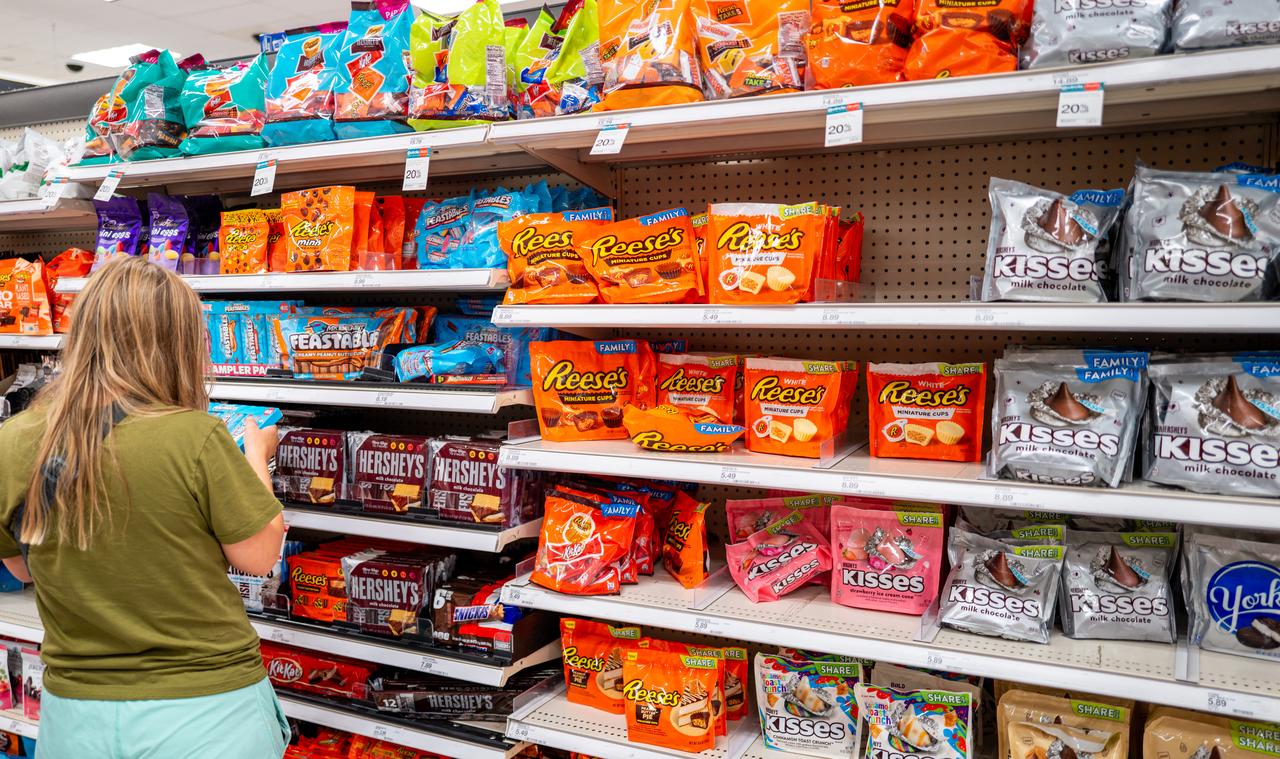 A person shops for candy at a Target store on June 04, 2025 in Austin, Texas. (AFP Photo)
