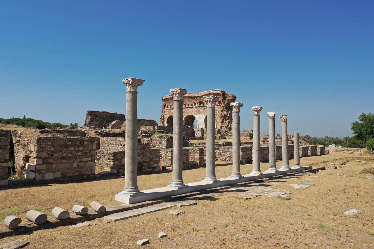 A view of the ancient city of Tralleis in the Efeler district of Aydin, Türkiye, July 24, 2024 (AA Photo)