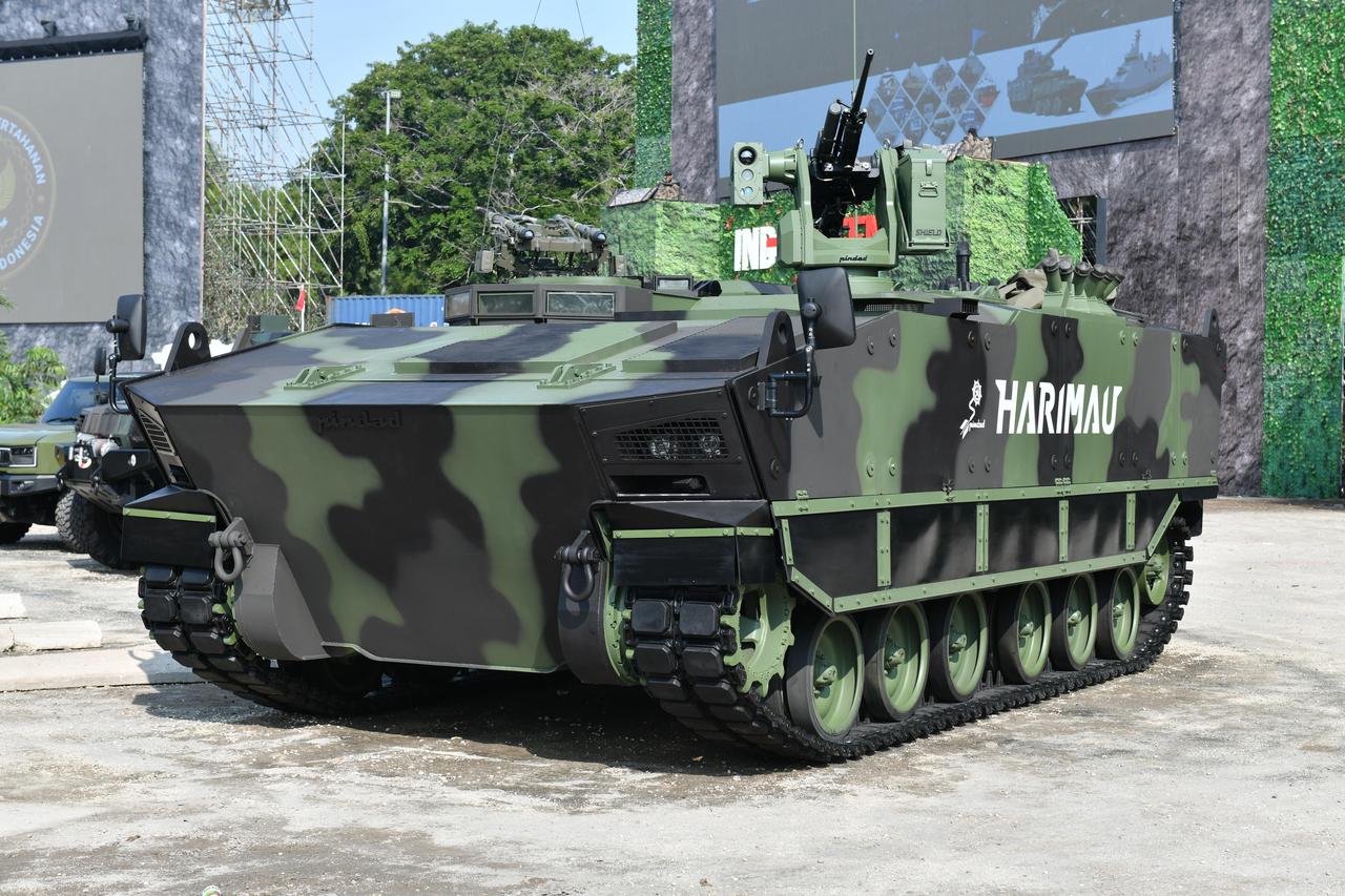 The Kaplan Armored Personnel Carrier (KAPLAN APC) was exhibited for the first time at the Indo Defense Expo & Forum 2025 (Indo Defence 2025) in Jakarta, the capital of Indonesia on 12 June, 2025. (AA Photo)