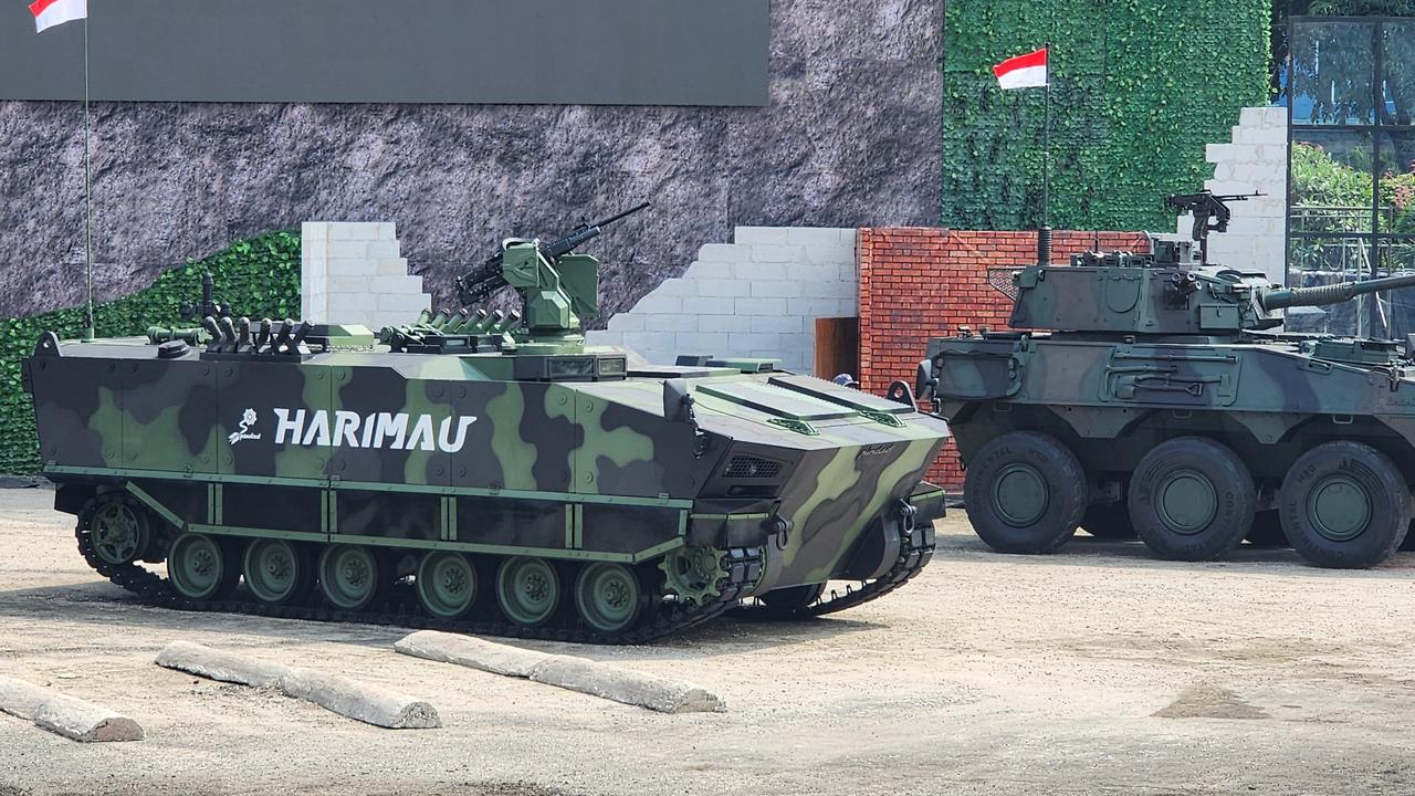 The Kaplan Armored Personnel Carrier (KAPLAN APC) was exhibited for the first time at the Indo Defense Expo & Forum 2025 (Indo Defence 2025) in Jakarta, the capital of Indonesia on 12 June, 2025. (AA Photo)