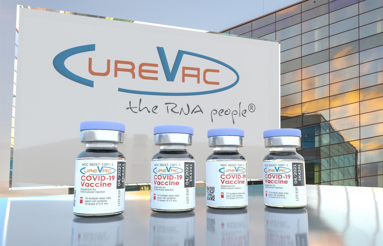 A display of CureVac's mRNA-based COVID-19 vaccine vials, accessed on JUne 12, 2025. (Adobe Stock Photo)