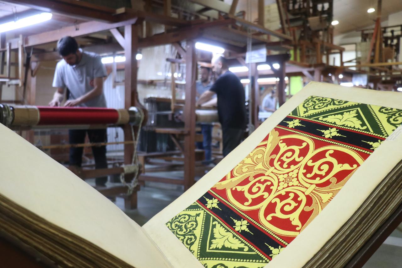 Production has continued for 182 years at the Hereke Silk Weaving and Carpet Factory—an Ottoman legacy established in 1843 during the reign of Sultan Abdulmecid, located in the Korfez district of Kocaeli, Türkiye, June 12, 2026. (IHA Photo)