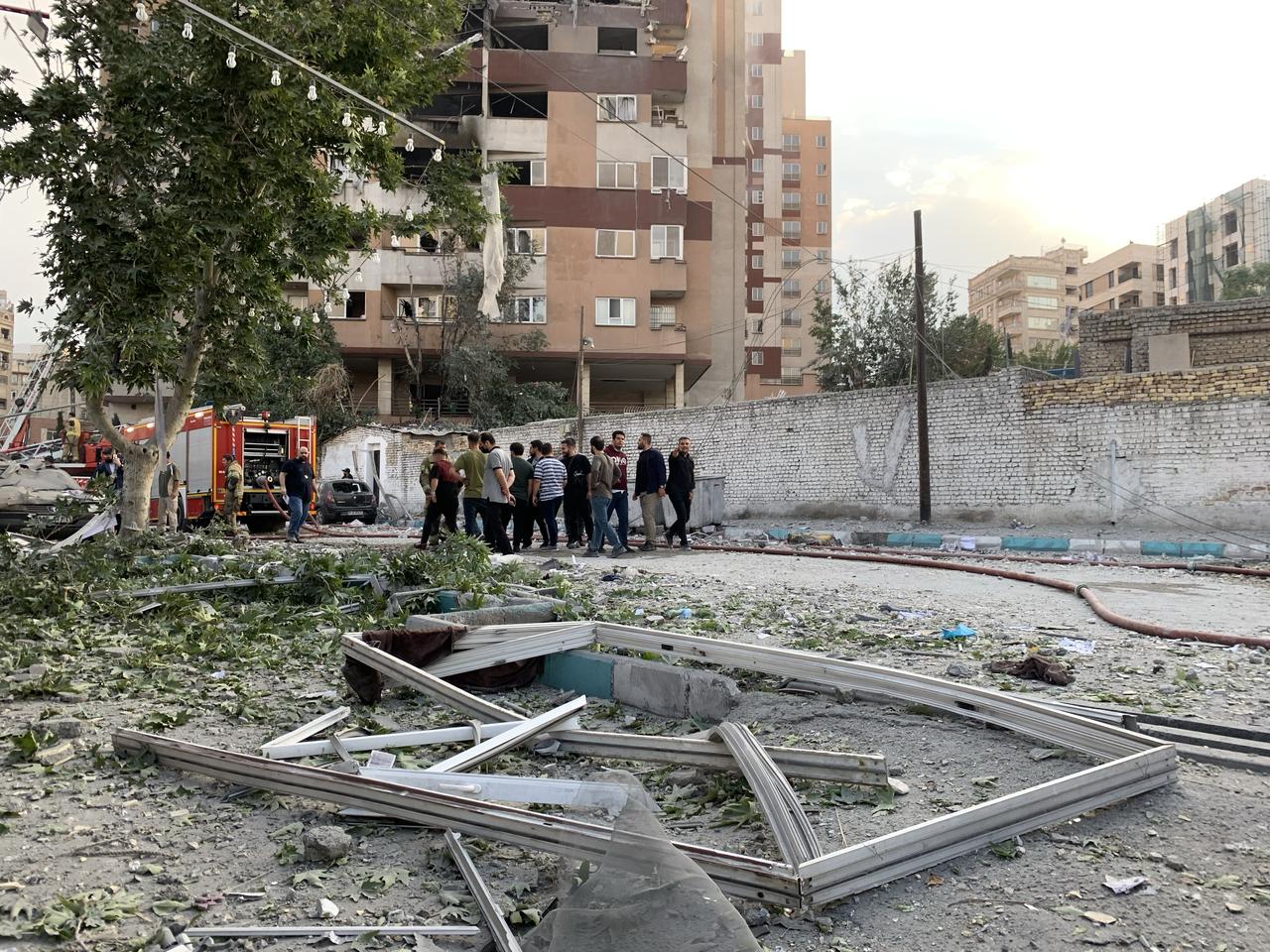 A view of a damaged building in the Iranian capital, Tehran, following an attack, on June 13, 2025. (AA Photo)
