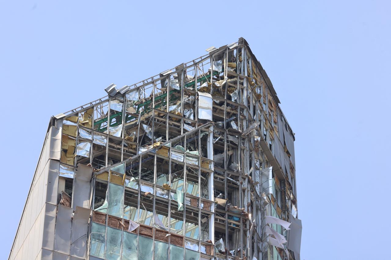 This picture shows a building damaged in an Israeli strike on Tehran on June 13, 2025. (AFP Photo)