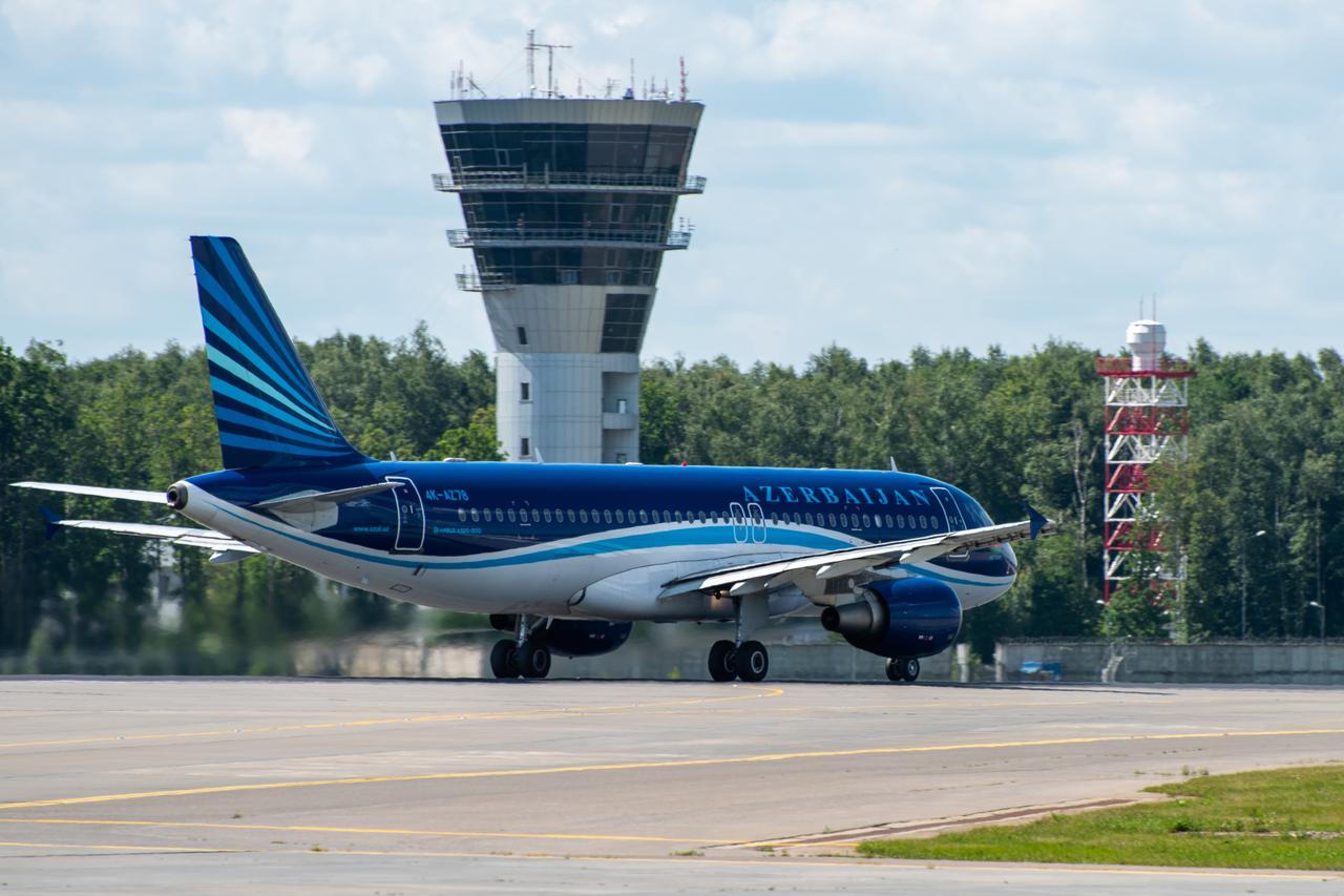 An Azerbaijan Airlines Airbus A320-200 is seen at Vnukovo Airport in Moscow, Russia, on July 2, 2019. (Adobe Stock Photo)