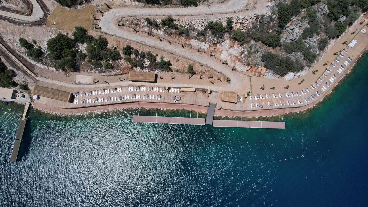 An aerial view of a coastal resort in Türkiye, accessed on June 13, 2025. (Courtesy of Culture and Tourism Ministry)