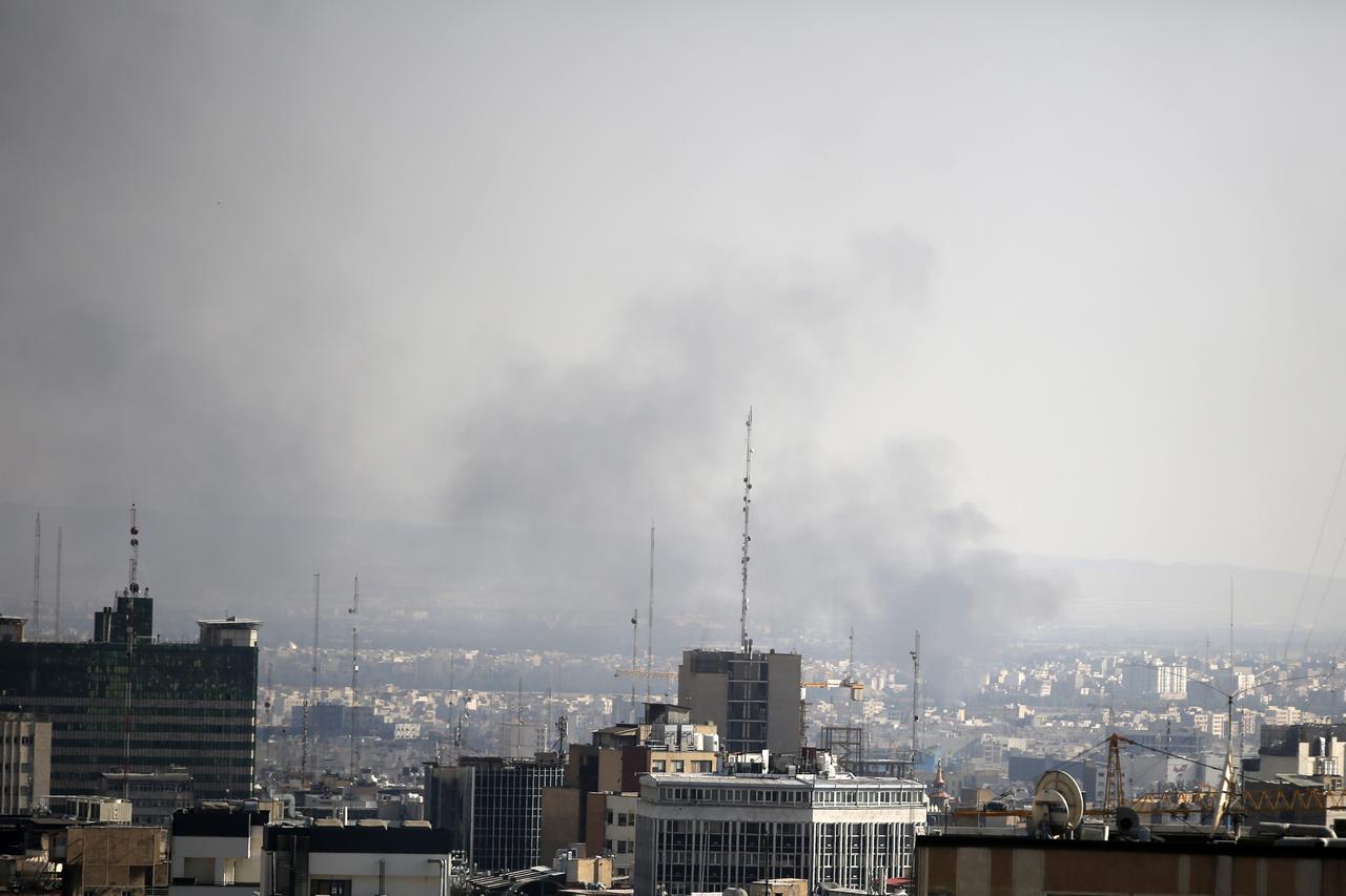 Smoke rises after Israeli airstrike in Tehran, Iran on June 15, 2025. (AA Photo)