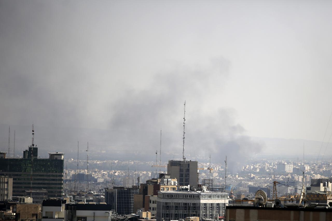 Smoke rises after Israeli airstrike in Tehran, Iran on June 15, 2025. (AA Photo)