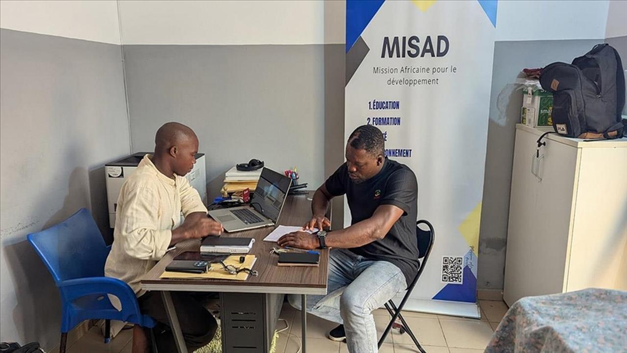 Traore Taoufic Kassa of Togo, who studied in Türkiye on a scholarship, became a humanitarian volunteer after returning home, inspired by the country’s generosity, June 15, 2025. (AA Photo)