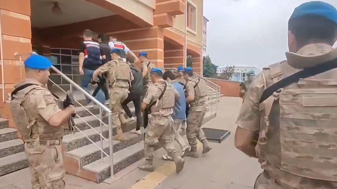 Officers from the gendarmerie during an operation targeting Daesh terrorist organization, accessed on 16 June, 2025. (AA Photo)