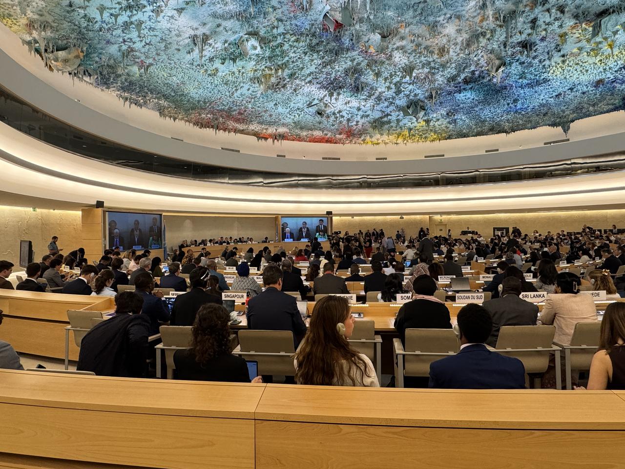 59th session of the UN Human Rights Council (UNHRC) in Geneva on 16 June, 2025. (AA Photo)