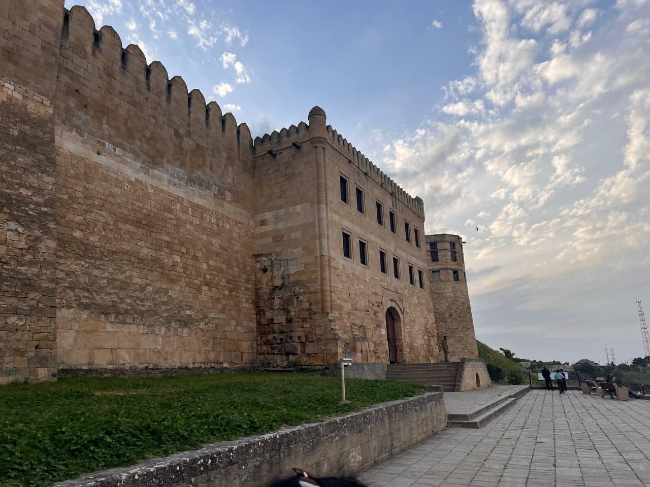 A general view of Narin Castle (Naryn-Kala) overlooking the Caspian Sea in Derbent, Republic of Dagestan, Russia, June 16, 2025. (AA Photo)