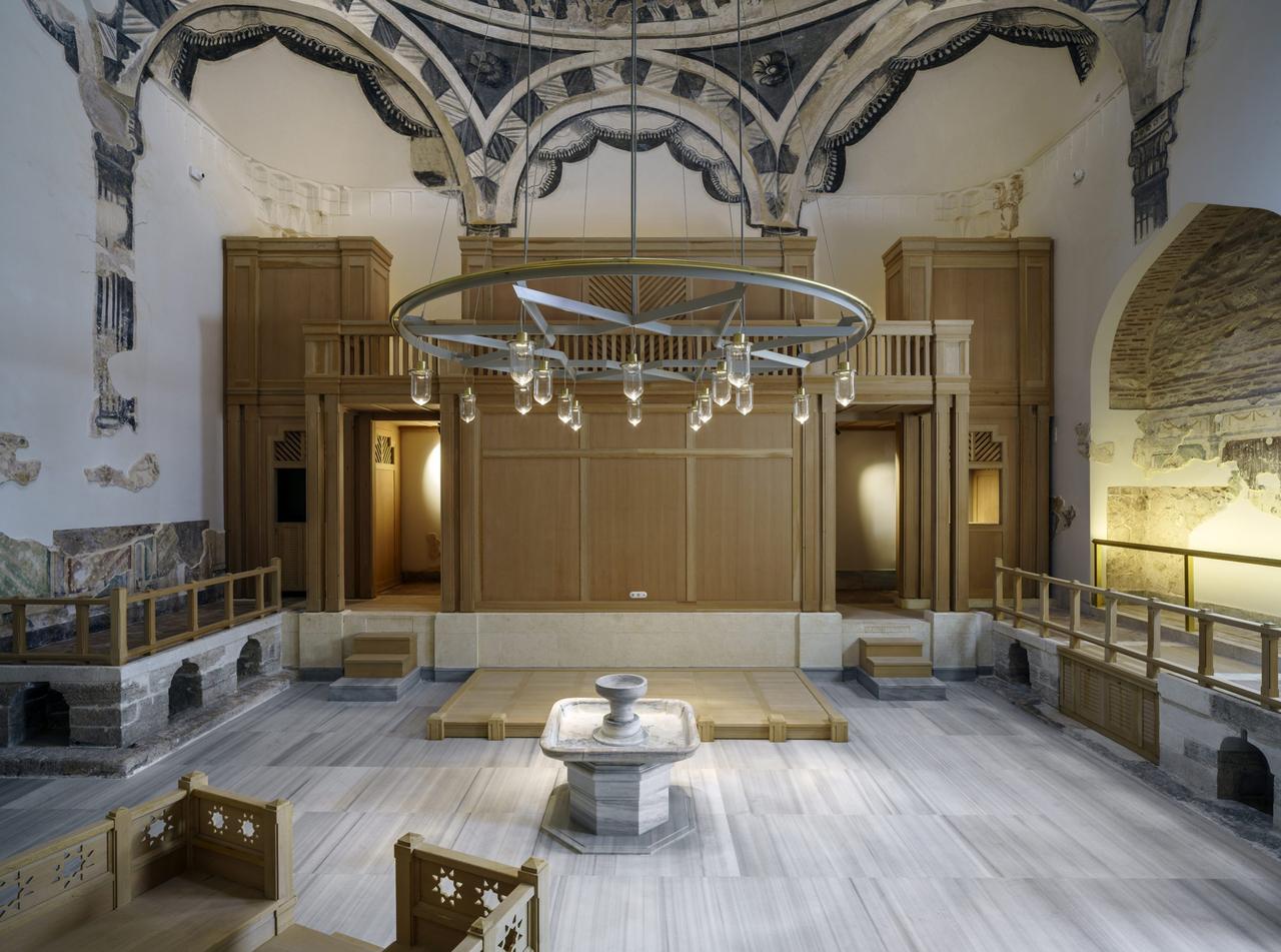 The interior of Zeyrek Cinili Hammam, Istanbul, Türkiye, Dec. 18, 2023.(Photo via Murat Germen)