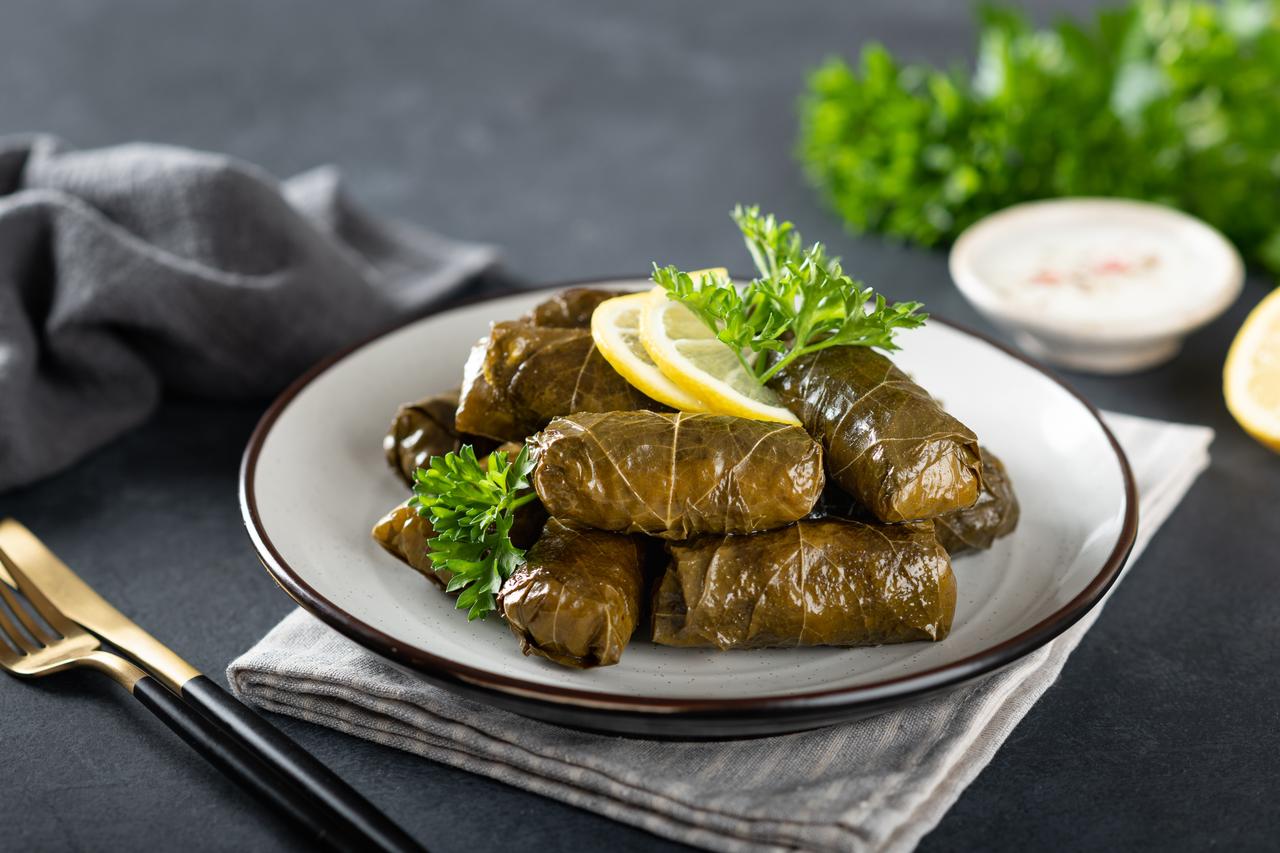 Traditional Turkish Sarma (stuffed with rice). (Adobe Stock Photo)