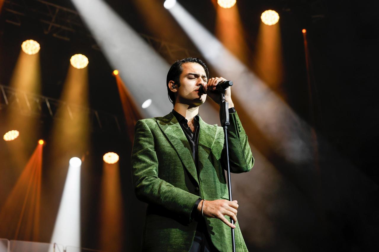 Italian artist Matteo Bocelli, known for blending classical and modern pop music, performed for music lovers in Istanbul, Türkiye, on June 18, 2025, as part of his  Summer Nights  tour. (AA Photo)