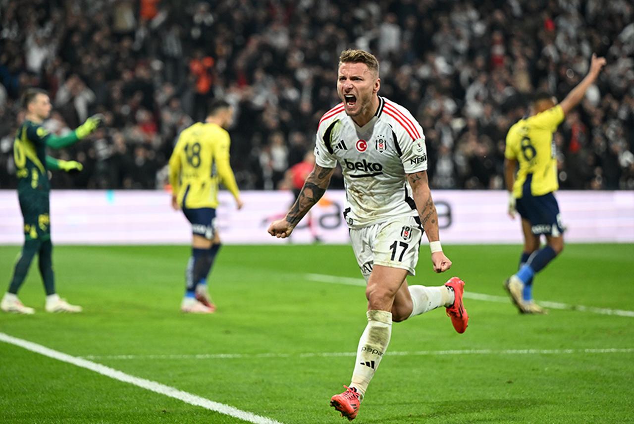 Besiktas's player Ciro Immobile, during a match between Fenerbahce and Besiktas in the Trendyol Super League on December 7, 2024. (AA Photo)