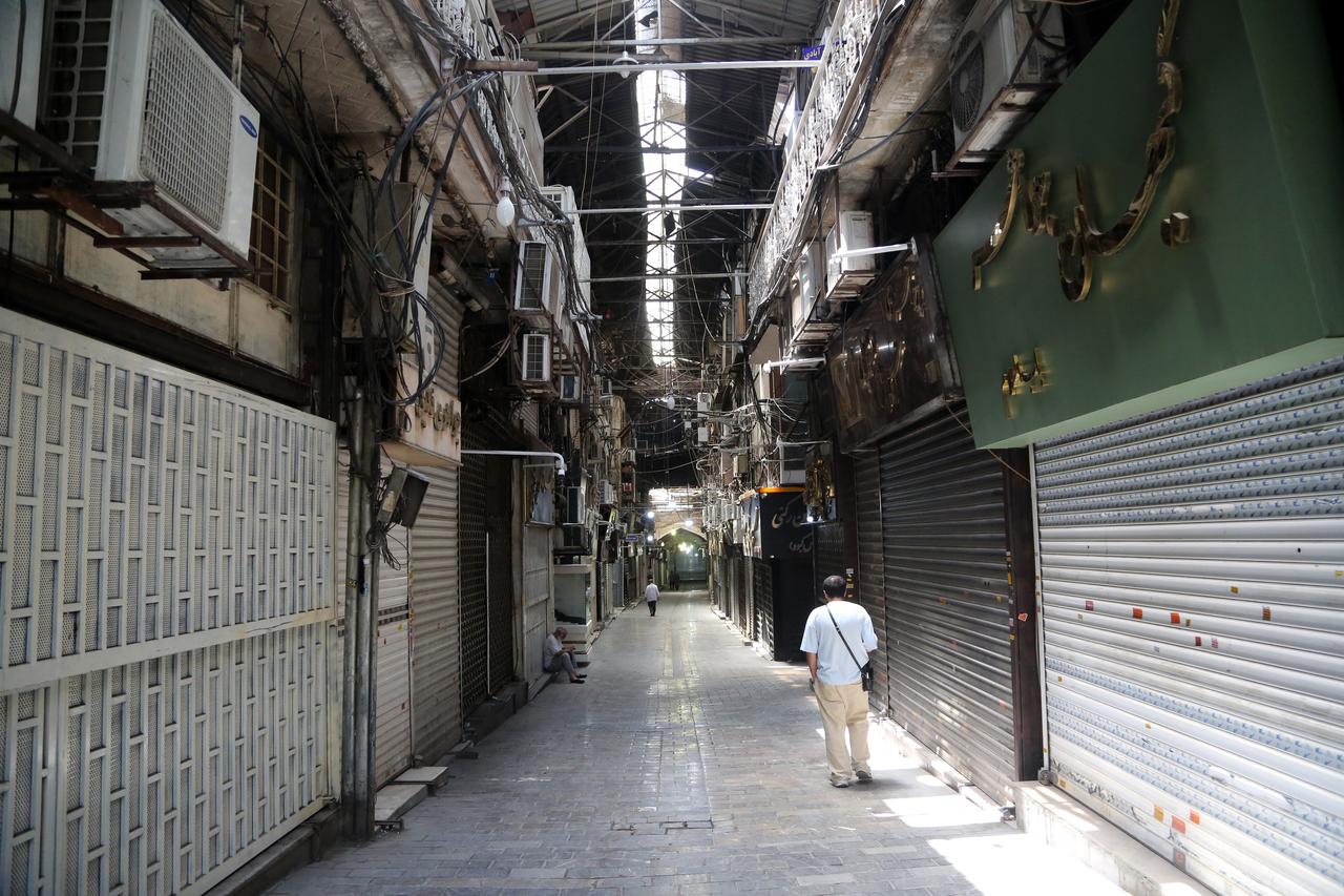 Shops at the Grand Bazaar, is seen closed following the statement of U.S. President Donald Trump calling immediate evacuation of the city amid escalating tension between Iran and Israel, in Tehran, Iran on June 17, 2025. (AA Photo)