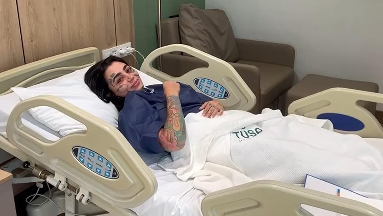 Ana Barbara Buhr Buldrini’s final appearance before undergoing surgery, Istanbul, Türkiye. (Photo via Ekol TV)