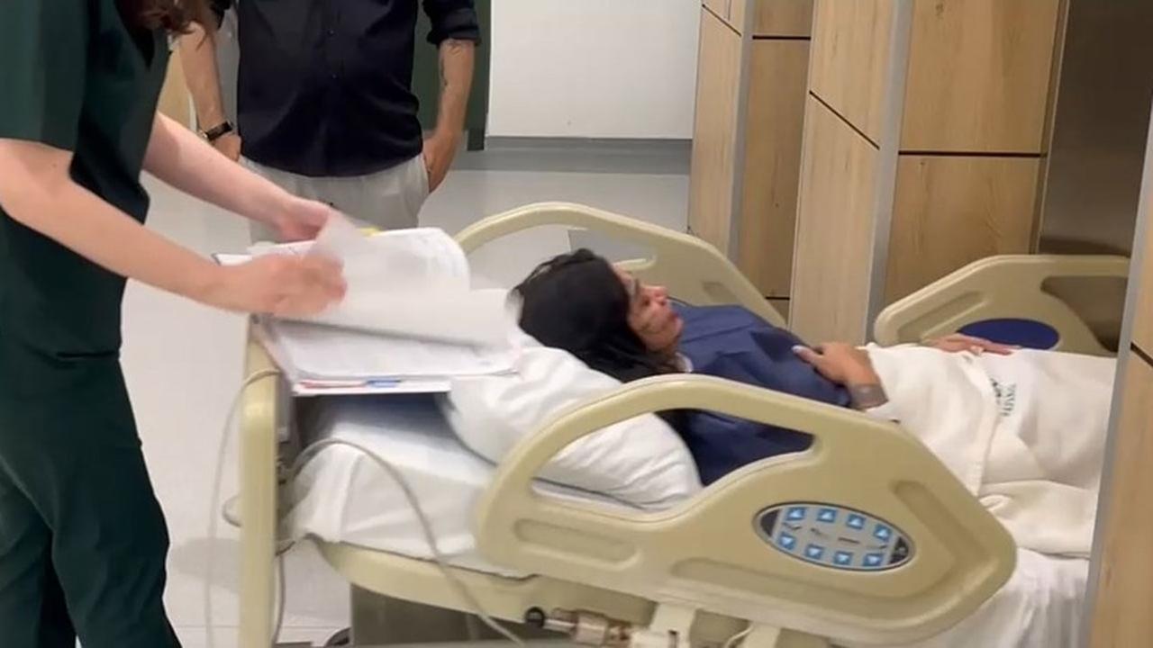Ana Barbara Buhr Buldrini’s final appearance before undergoing surgery, Istanbul, Türkiye. (Photo via Ekol TV)