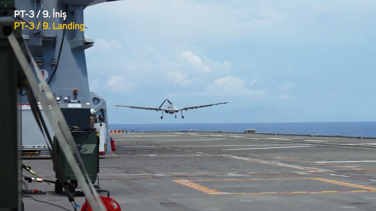 Bayraktar TB3 drone achieves AI-assisted autonomous takeoff and landing