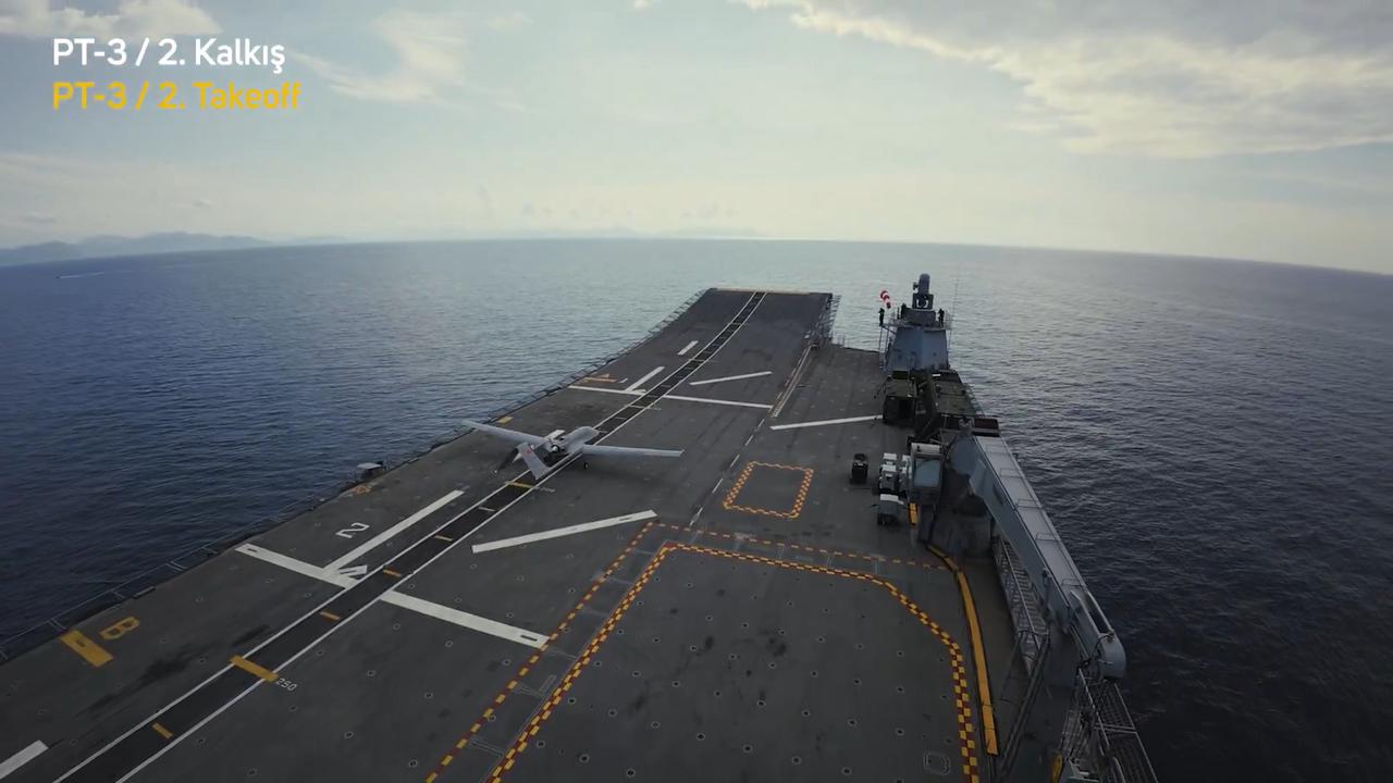Bayraktar TB3 drone achieves AI-assisted autonomous takeoff and landing