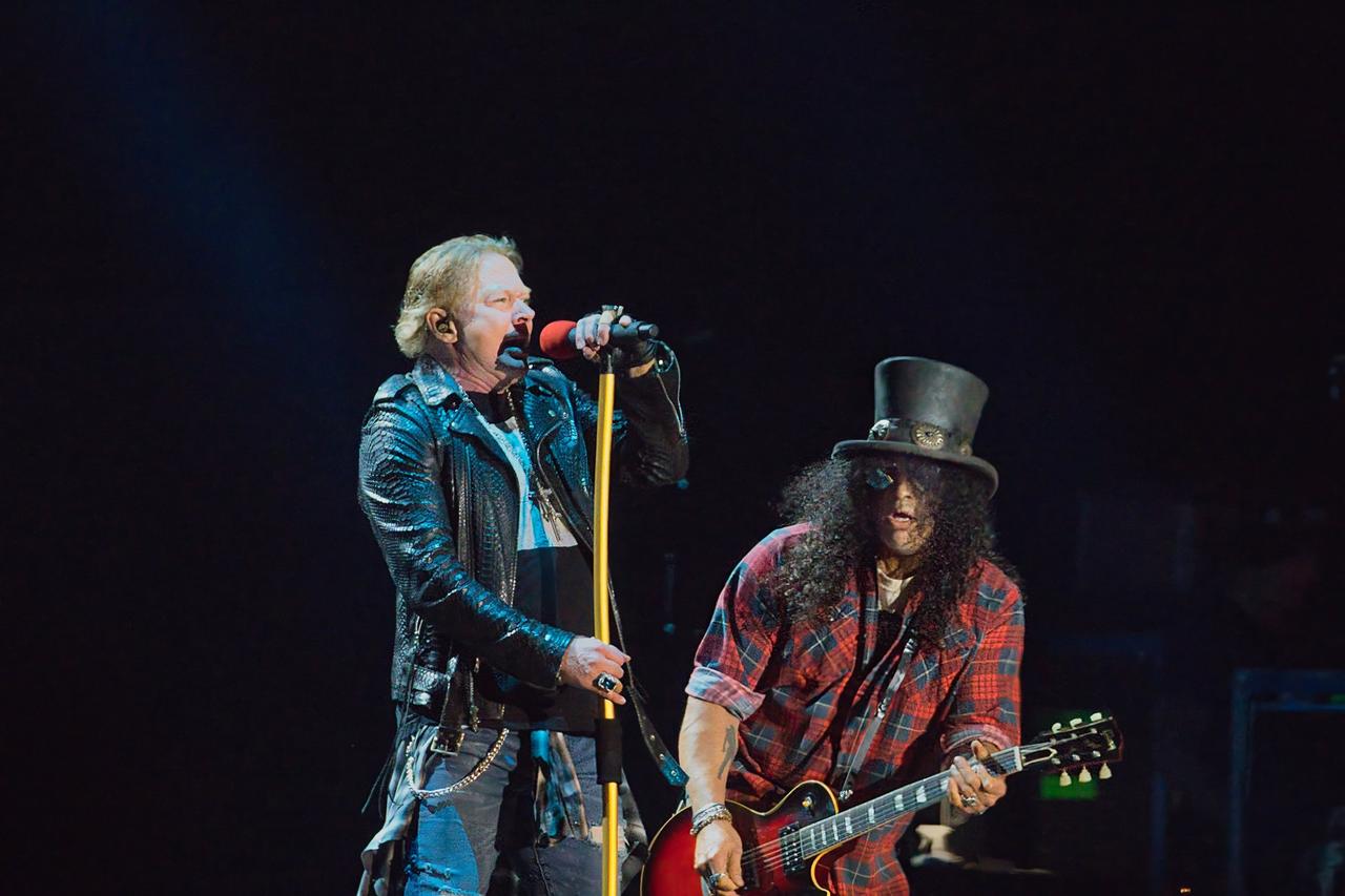 Guns N Roses perform at the Exit 111 Festival in Tennessee, U.S., Nov. 10, 2019. (Stock Photo)