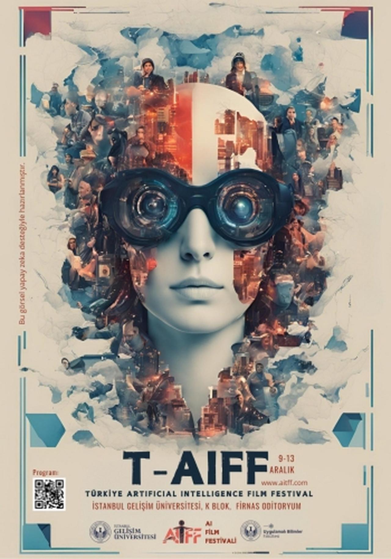 The poster of  Artificial Intelligence Film Festival in Türkiye. The event was organizated in December 2024.