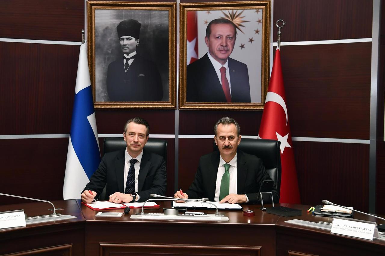 Türkiye and Finland sign defense industry cooperation MoU