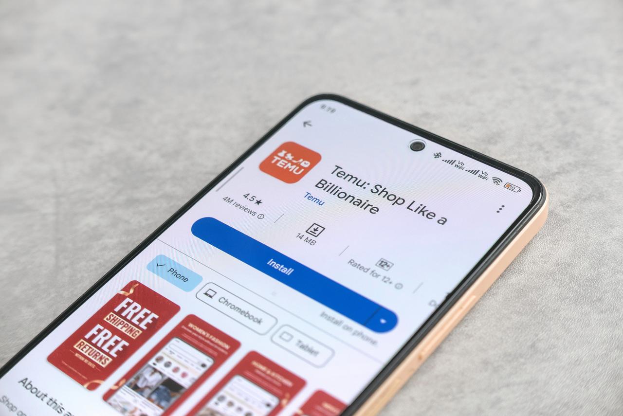 Temu application displayed on the Google Play Store in Kulim, Malaysia, on September 2, 2024. (Adobe Stock Photo)