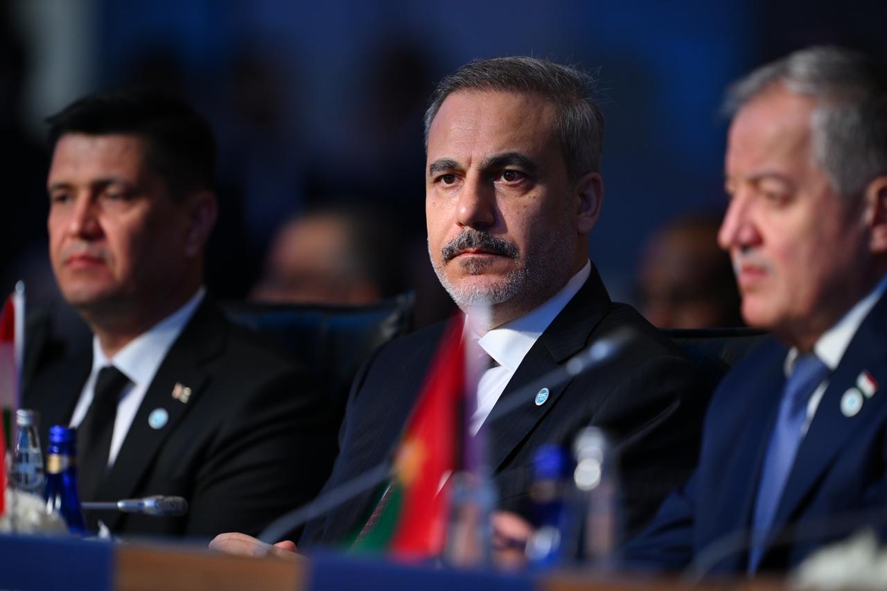 Turkish Foreign Minister Hakan Fidan attends during the 51st Meeting of the Council of Foreign Ministers of the Organization of Islamic Cooperation (OIC) in Istanbul, Türkiye, on June 21, 2025. (AA Photo)