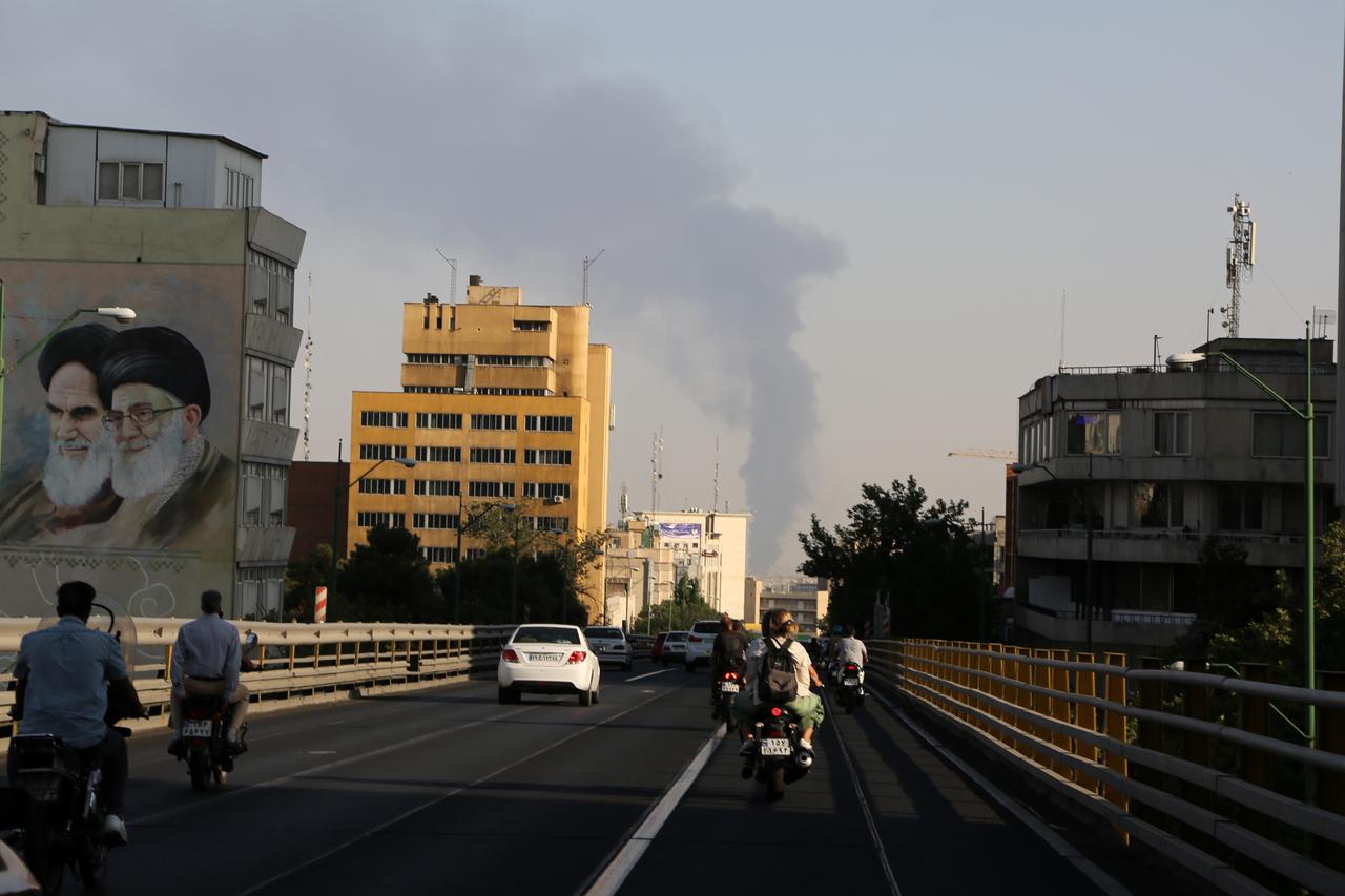 Smoke rises after Israeli airstrike in Tehran, Iran on June 15, 2025. (AA Photo)
