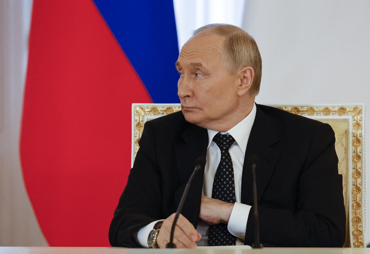 Russias President Vladimir Putin attends signing ceremony after the meeting with his Indonesian counterpart in Saint Peterburg on June 19, 2025. (AFP Photo)