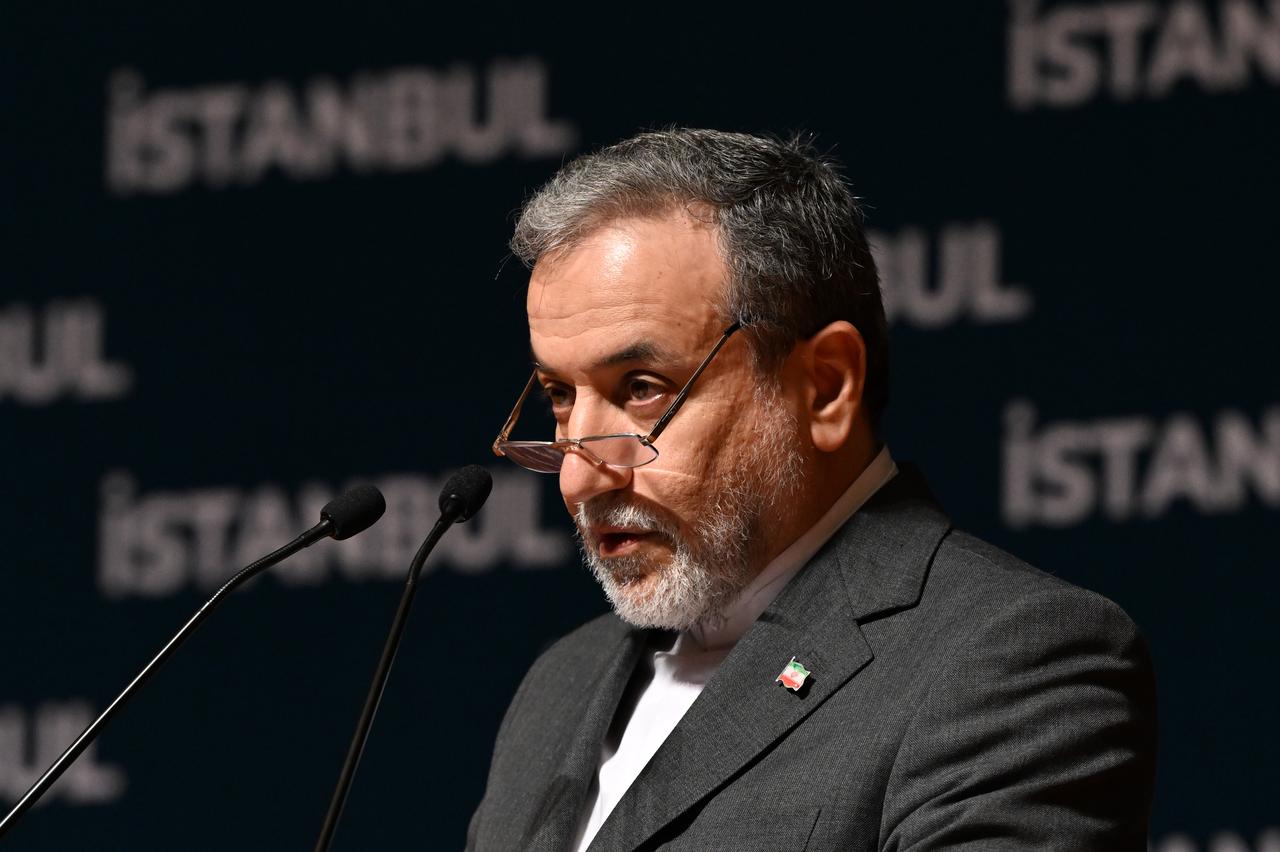 Iranian Foreign Minister Abbas Araghchi delivers a speech during a press conference in Istanbul, Türkiye, on June 22, 2025. (AA Photo)