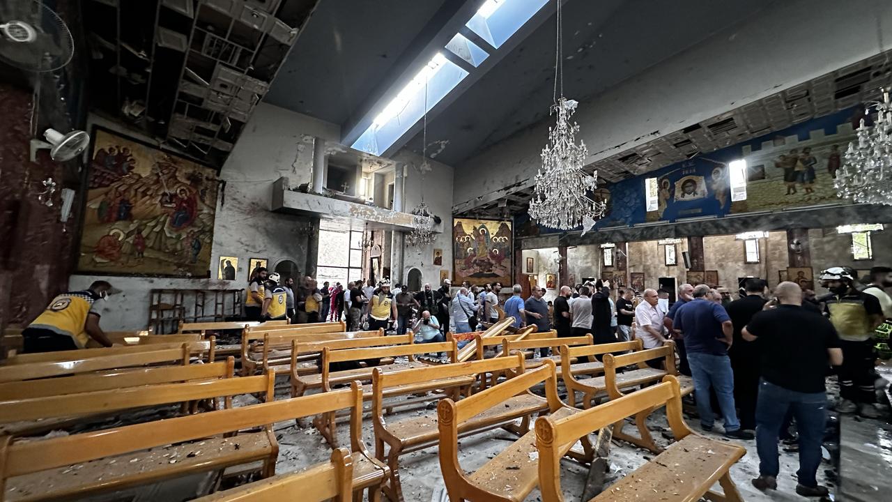 A view of heavy damage after an explosion in at Elias Chuch, in the Dweila neighbourhood of Damascus, Syria June 22, 2025. (AA Photo)
