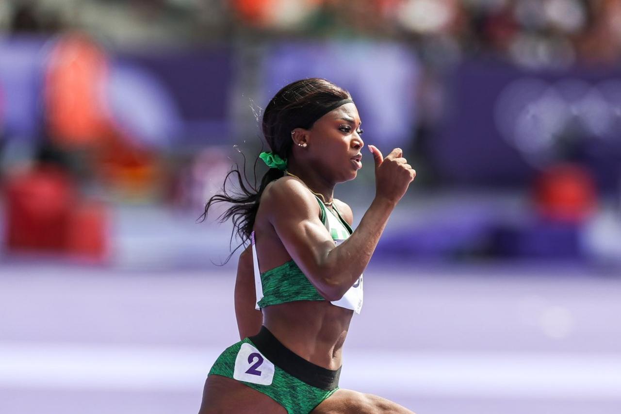 Nigerian-born sprint talent Favour Ofili, Aug. 7, 2024. (Photo via X/@FavOfili)